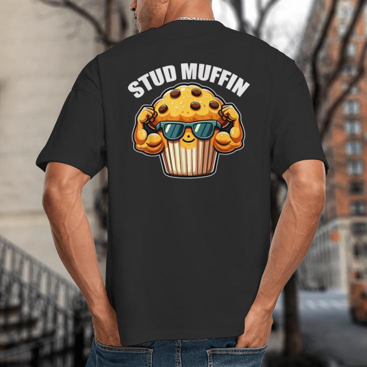 Stud Muffin Muffin Lover Dad Boyfriend Men Boys Big And Tall Men's T-Shirt Back Print