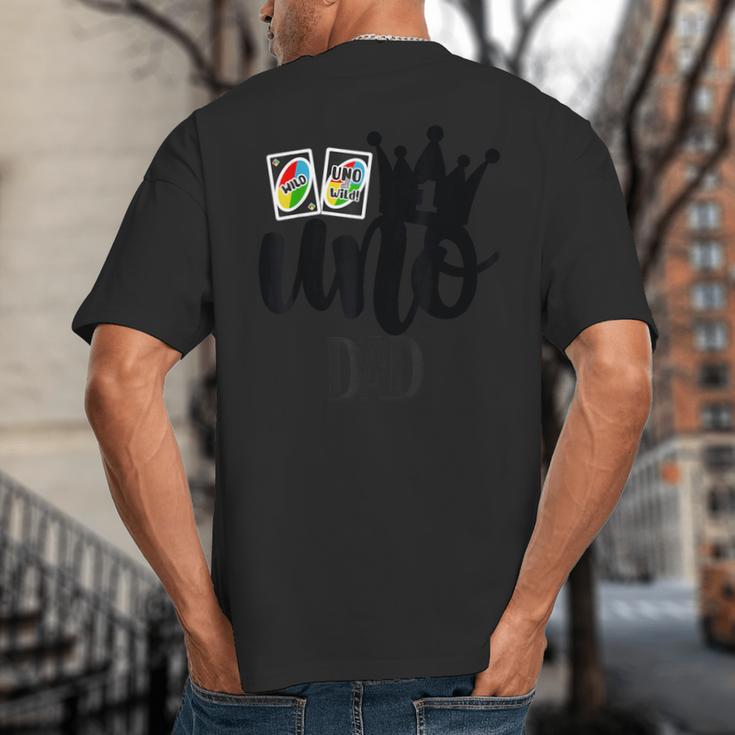 Uno 1st Birthday Dad Big And Tall Men's T-Shirt Back Print
