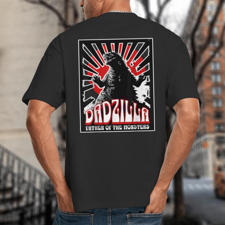 Vintage Dadzilla Father Of The Monsters Fathers Day Big And Tall Men's T-Shirt Back Print Vintage Dadzilla Father Of The Monsters Fathers Day Big And Tall Men's T-Shirt Back Print