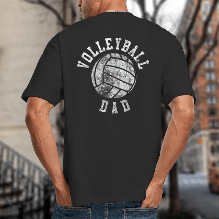 Vintage Volleyball Dad Big And Tall Men's T-Shirt Back Print Vintage Volleyball Dad Big And Tall Men's T-Shirt Back Print