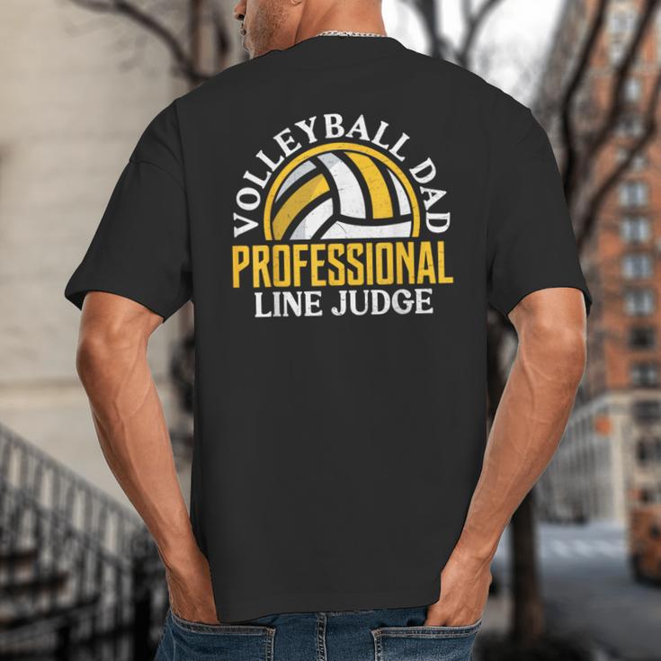 Volleyball Dad Professional Line Judge Volleyball Dad Big And Tall Men's T-Shirt Back Print Volleyball Dad Professional Line Judge Volleyball Dad Big And Tall Men's T-Shirt Back Print