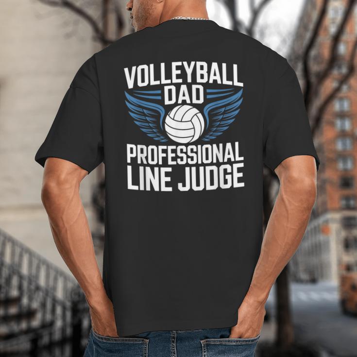 Volleyball Dad Professional Line Judge Volleyball Father Big And Tall Men's T-Shirt Back Print Volleyball Dad Professional Line Judge Volleyball Father Big And Tall Men's T-Shirt Back Print