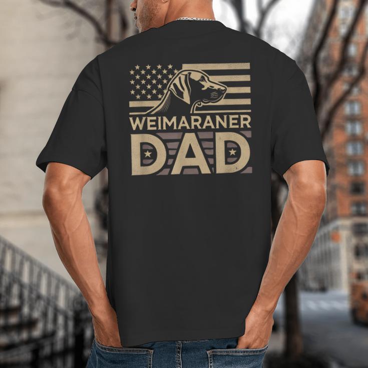 Weimaraners Lover & Weimaraner Shirts Weimaraner Dad -Adults -Kids - Small Short Sleeve V-Neck Polyester Casual Humorous Lover All Seasons Big And Tall Men's T-Shirt Back Print