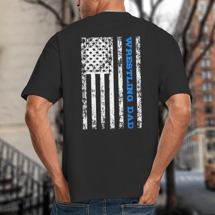 Wrestling Dad Big And Tall Men's T-Shirt Back Print