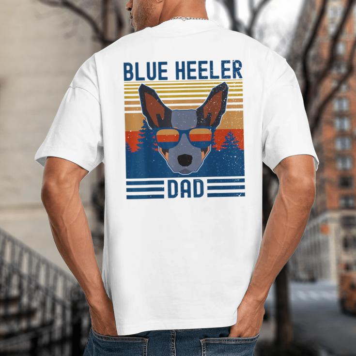 Australian Cattle Dog Blue Heeler Dad Big And Tall Men's T-Shirt Back Print Australian Cattle Dog Blue Heeler Dad Big And Tall Men's T-Shirt Back Print
