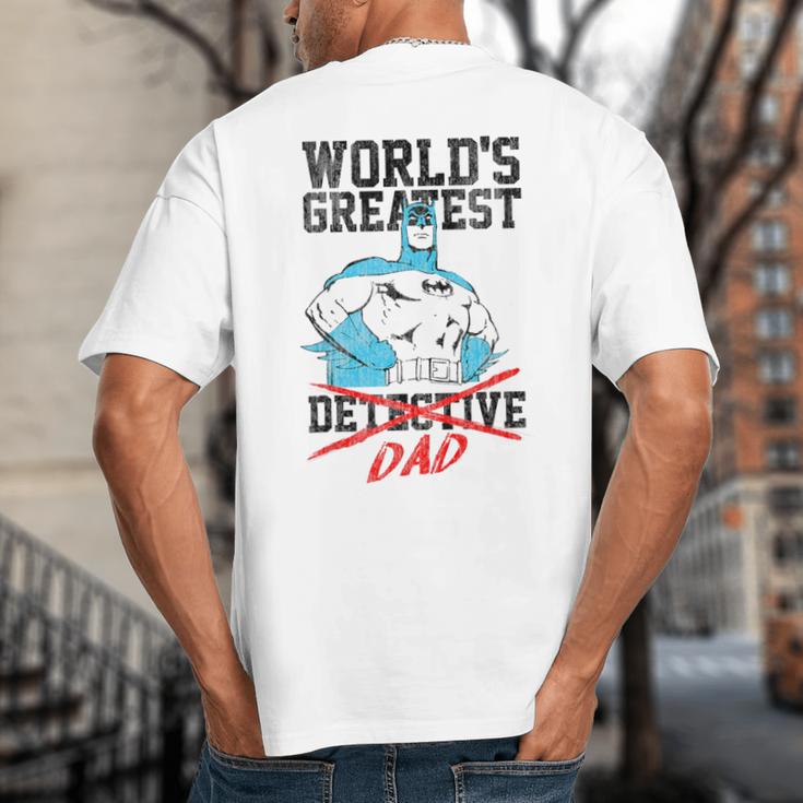Batman Greatest Dad Big And Tall Men's T-Shirt Back Print