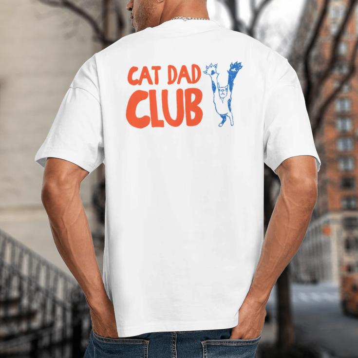 Cat Dad Club Life Is Better With Cats Father's Day 2 Sided Big And Tall Men's T-Shirt Back Print Cat Dad Club Life Is Better With Cats Father's Day 2 Sided Big And Tall Men's T-Shirt Back Print