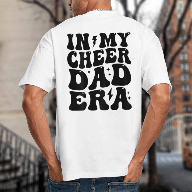 In My Cheer Dad Era Cheerleader Dad Sports Groovy Big And Tall Men's T-Shirt Back Print