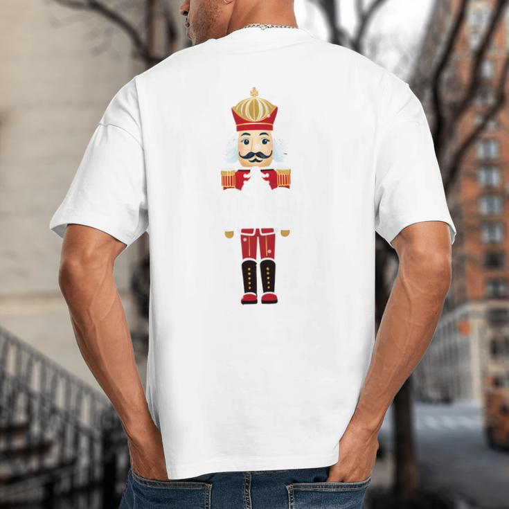 Cool Dad Nutcracker Christmas Family Matching Pajama Big And Tall Men's T-Shirt Back Print