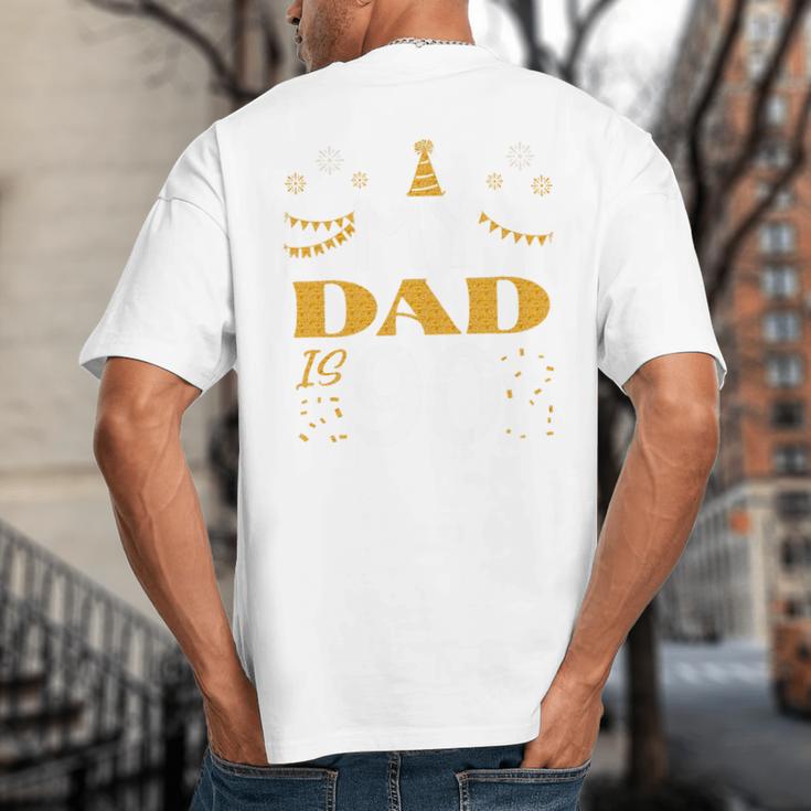 My Dad Is 90 90th Birthday 1935 90 Years Old Father Daddy Premium Tri-Blend Big And Tall Men's T-Shirt Back Print