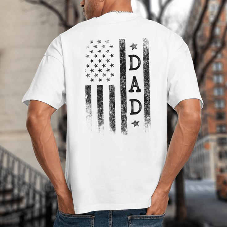 Dad Patriotic American USA Flag Father's Day Dad Big And Tall Men's T-Shirt Back Print Dad Patriotic American USA Flag Father's Day Dad Big And Tall Men's T-Shirt Back Print