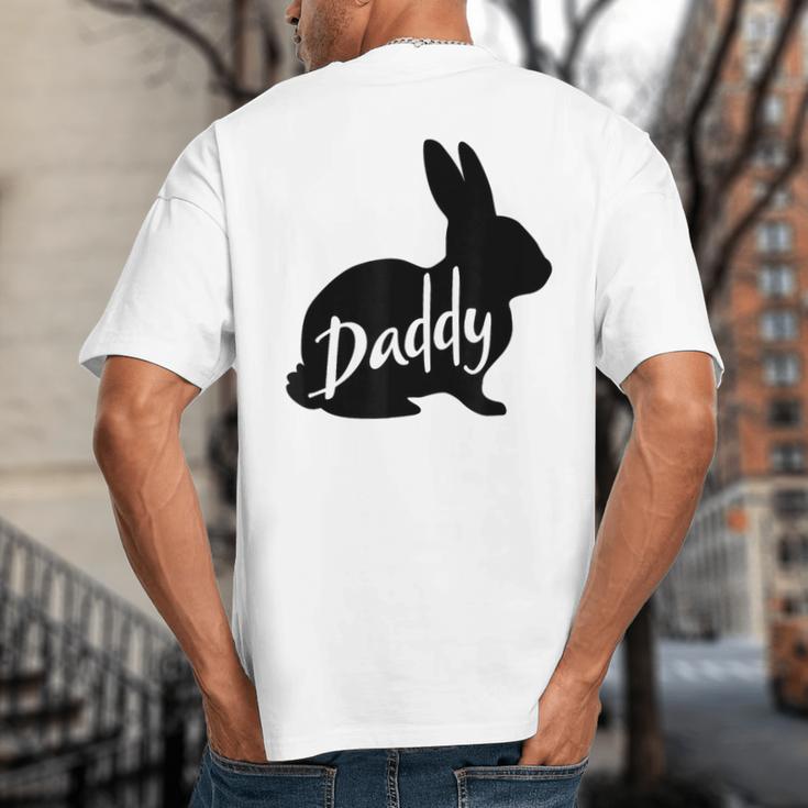 Daddy Bunny Rabbit Father Dad Easter Big And Tall Men's T-Shirt Back Print