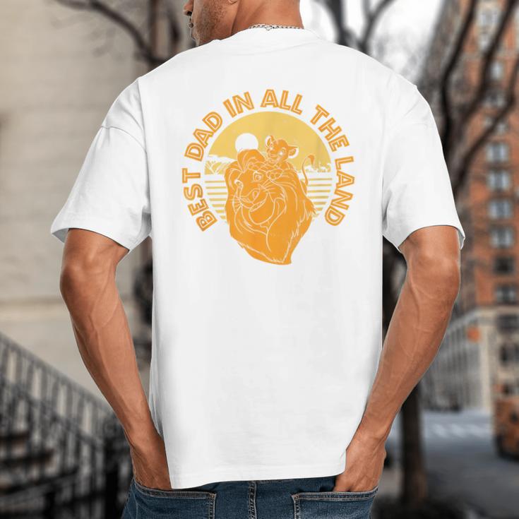 Disney The Lion King Father's Day Best Dad In All The Land Big And Tall Men's T-Shirt Back Print