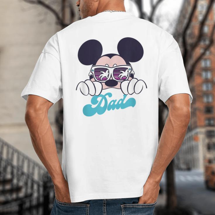 Disney Mickey And Friends Cool Mickey Summer Vibes Dad Logo Big And Tall Men's T-Shirt Back Print