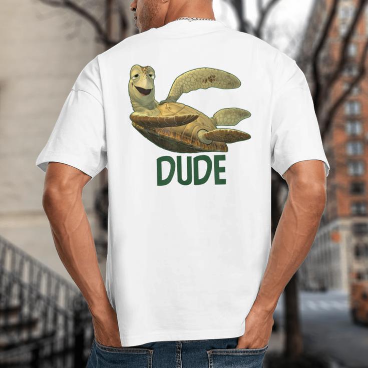 Disney Pixar Finding Nemo Father's Day Dude Cool Dad Poster Big And Tall Men's T-Shirt Back Print