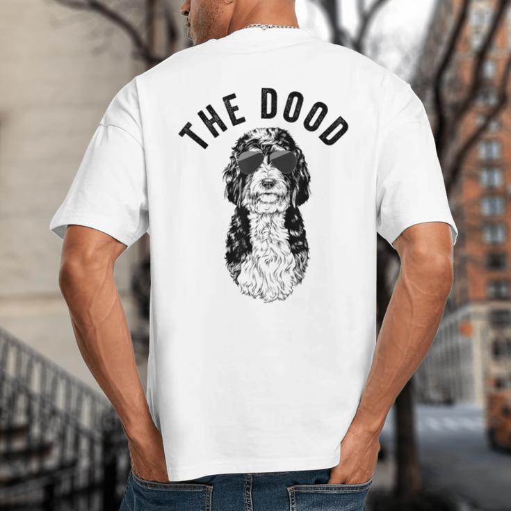 The Dood Bernedoodle Mom Doodle Dog Dad Big And Tall Men's T-Shirt Back Print