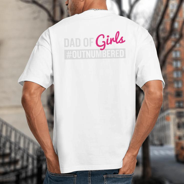 Father's Day Dad From Girl Outnumbered Big And Tall Men's T-Shirt Back Print