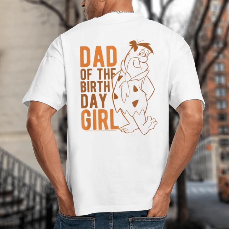 The Flintstones Fred Flintstone Dad Of The Birthday Girl Big And Tall Men's T-Shirt Back Print