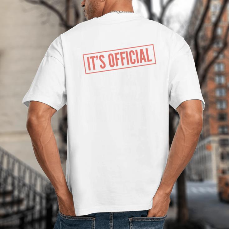 It's Official I'm The Favorite Daughter From Dad Mom Big And Tall Men's T-Shirt Back Print It's Official I'm The Favorite Daughter From Dad Mom Big And Tall Men's T-Shirt Back Print