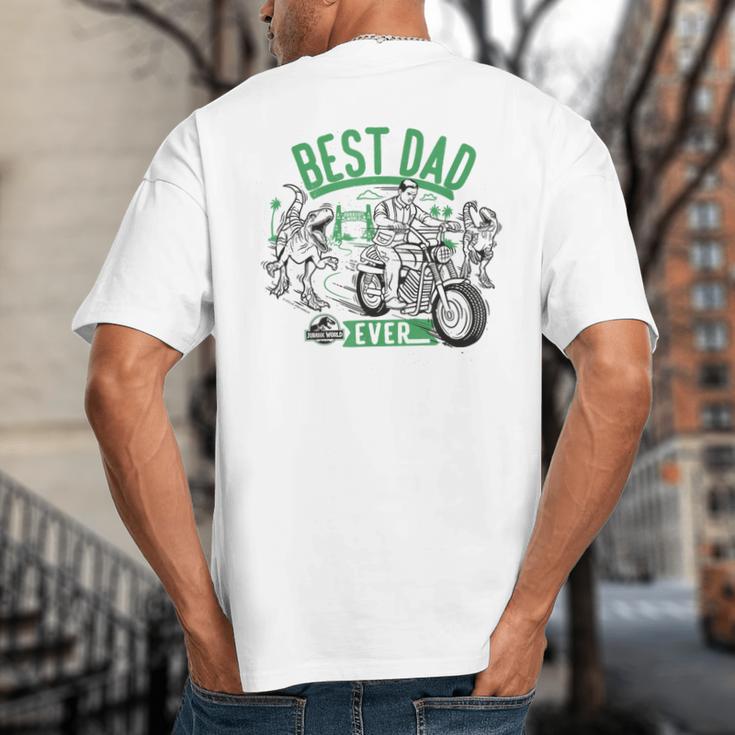 Jurassic World Best Dad Ever Big And Tall Men's T-Shirt Back Print