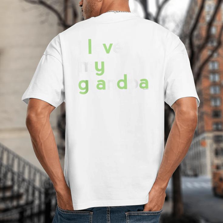 I Love My Grandpa Shirt For Boys Dad Papa Fathers Day Tee Big And Tall Men's T-Shirt Back Print I Love My Grandpa Shirt For Boys Dad Papa Fathers Day Tee Big And Tall Men's T-Shirt Back Print