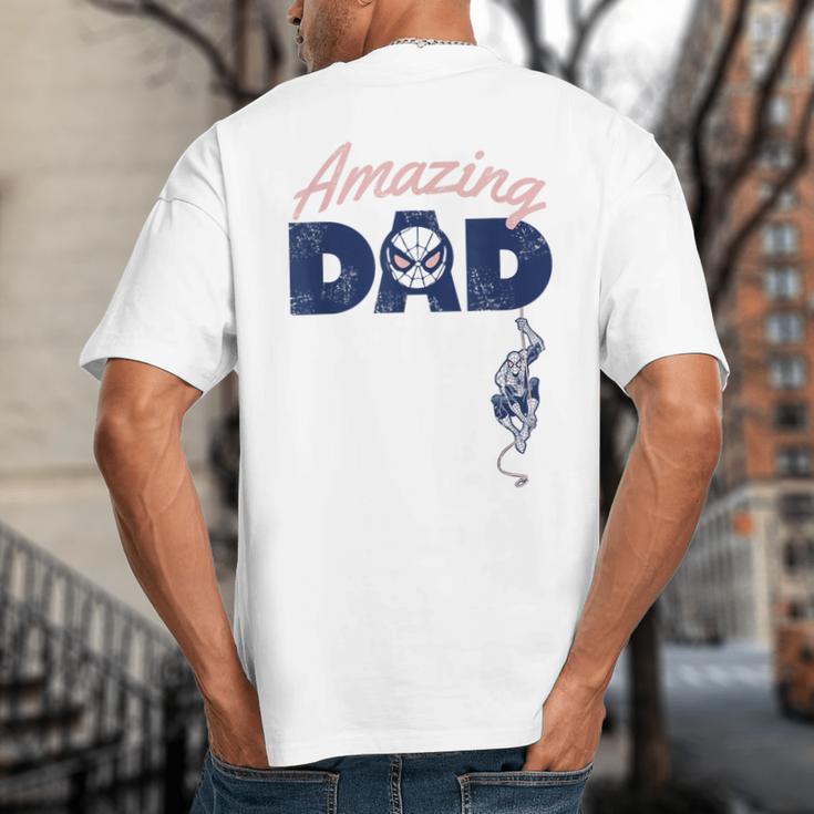 Marvel Spider-Man Father's Day Amazing Dad Retro Big And Tall Men's T-Shirt Back Print