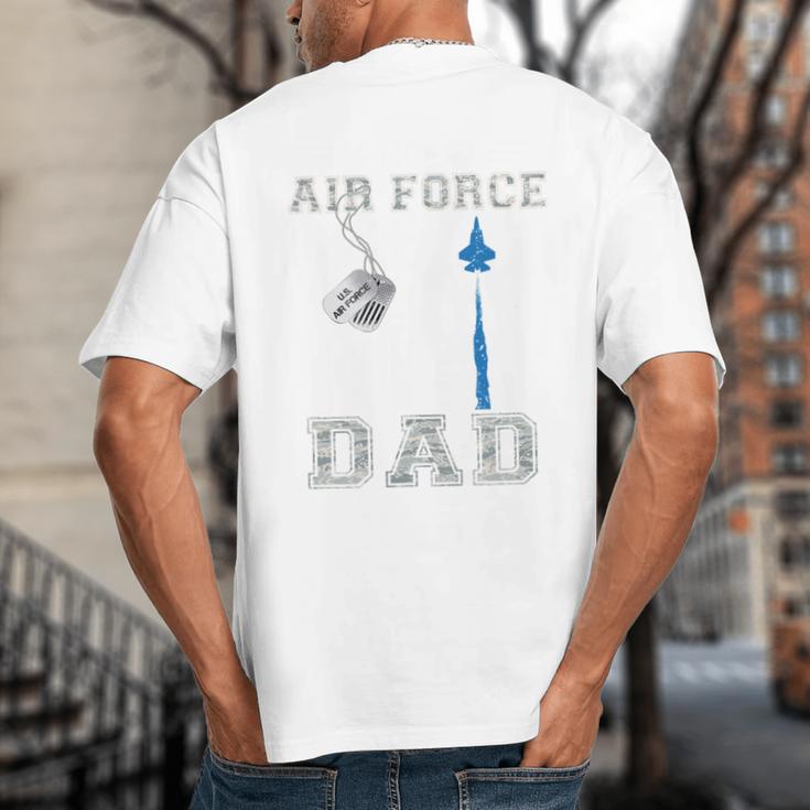 Proud Air Force Dad US Air Force Graduation Dad Big And Tall Men's T-Shirt Back Print Proud Air Force Dad US Air Force Graduation Dad Big And Tall Men's T-Shirt Back Print