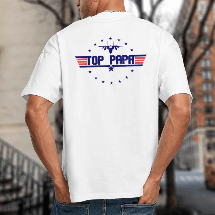 Top Papa Fathers Day Birthday For Men Dad Daddy Grandpa Big And Tall Men's T-Shirt Back Print Top Papa Fathers Day Birthday For Men Dad Daddy Grandpa Big And Tall Men's T-Shirt Back Print