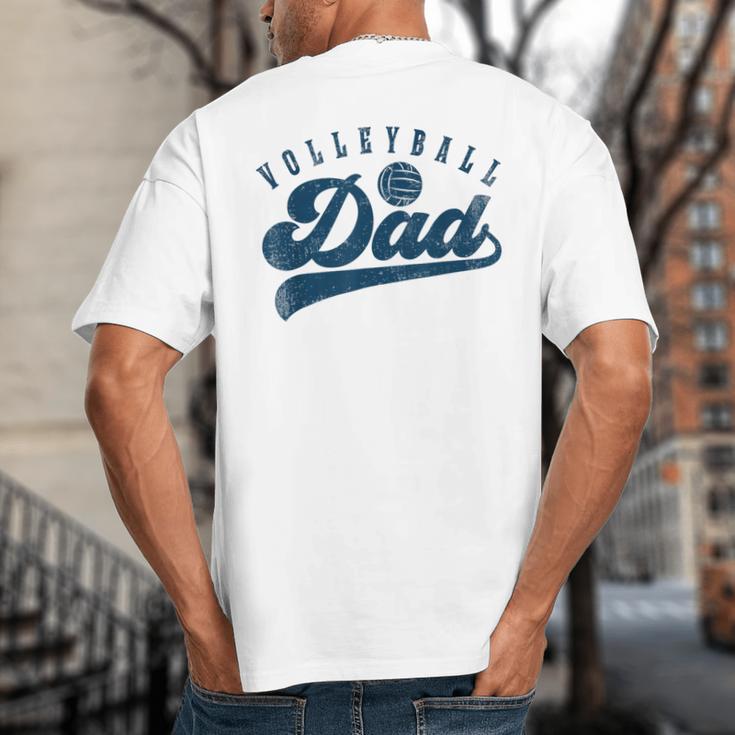 Volleyball Dad Daddy Father's Day Big And Tall Men's T-Shirt Back Print Volleyball Dad Daddy Father's Day Big And Tall Men's T-Shirt Back Print