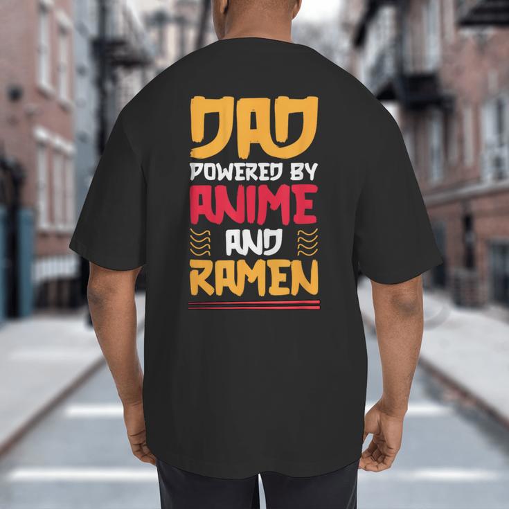 Anime Fathers Day Japanese Manga Otaku Kawaii Anime Dad Big And Tall Men's T-Shirt Back Print