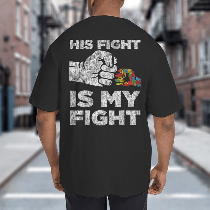 Autism Awareness Mom Dad Parents Autistic Kids Awareness Small Big And Tall Men's T-Shirt Back Print Autism Awareness Mom Dad Parents Autistic Kids Awareness Small Big And Tall Men's T-Shirt Back Print
