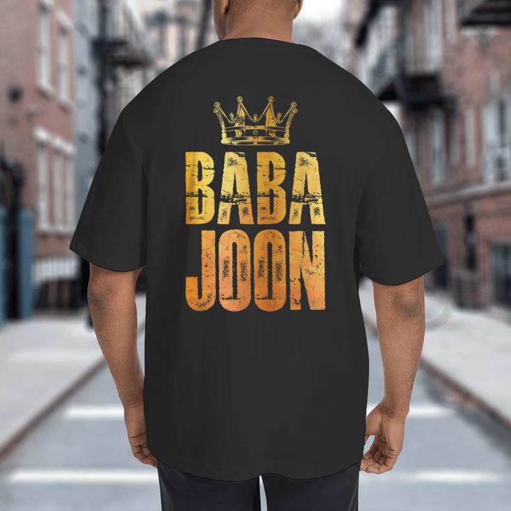 Baba Joon Persian Dad Iran Quote Iranian Fathers Day Big And Tall Men's T-Shirt Back Print