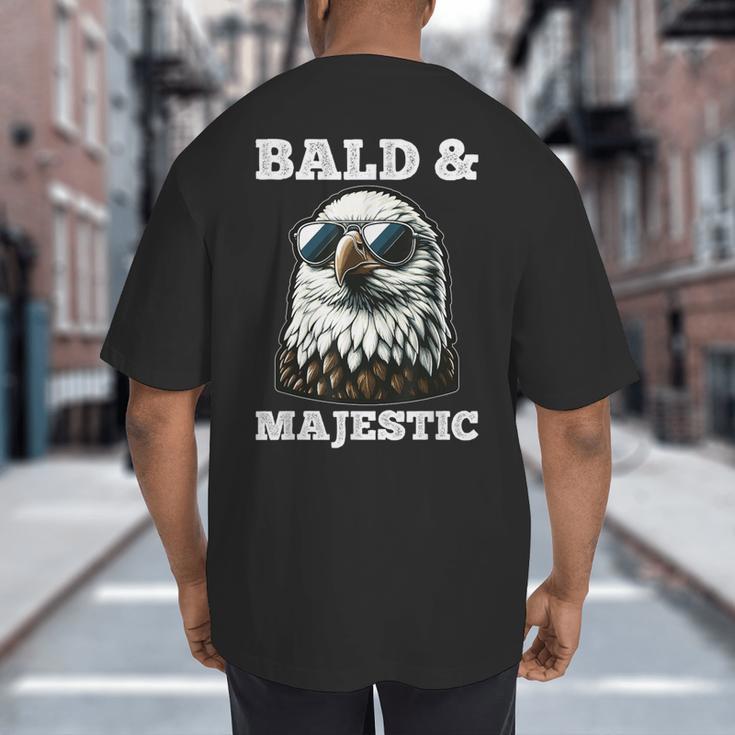 Bald & Majestic Sexy Bald Guy Dad Big And Tall Men's T-Shirt Back Print