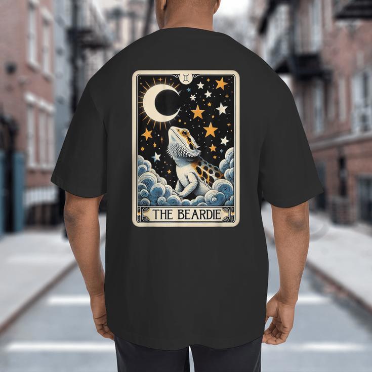 Bearded Dragon Tarot Card Beardie Mom Beardie Dad Men Women Big And Tall Men's T-Shirt Back Print