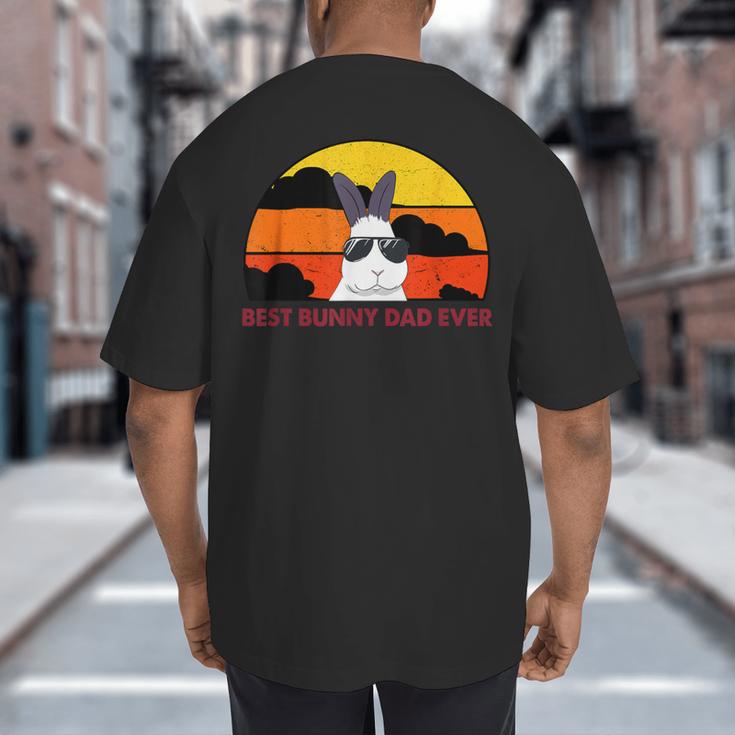 Best Bunny Dad Ever Rabbit Jumper Dad Big And Tall Men's T-Shirt Back Print Best Bunny Dad Ever Rabbit Jumper Dad Big And Tall Men's T-Shirt Back Print