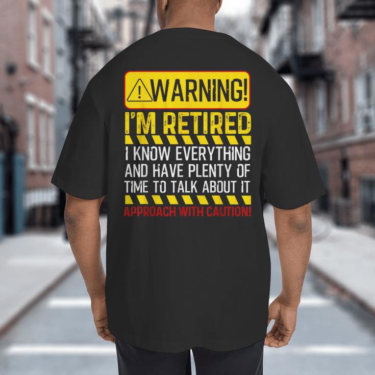 Best Retirement Novelty For Men Women Dad Grandpa Retirement Big And Tall Men's T-Shirt Back Print