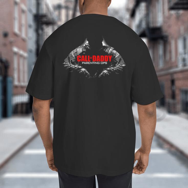 Call Of Daddy Parenting Ops Shirt Gamer Dad Big And Tall Men's T-Shirt Back Print Call Of Daddy Parenting Ops Shirt Gamer Dad Big And Tall Men's T-Shirt Back Print