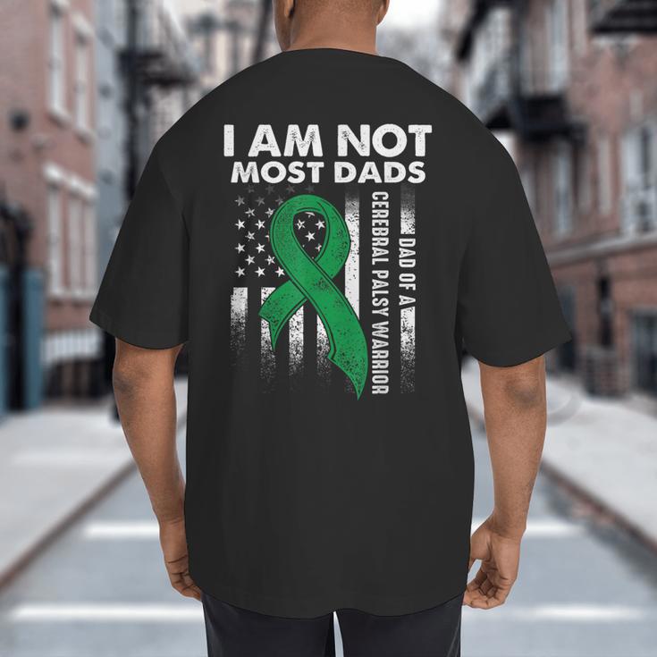 Cerebral Palsy CP Awareness Most Dads Warrior Survivor DA1 Big And Tall Men's T-Shirt Back Print