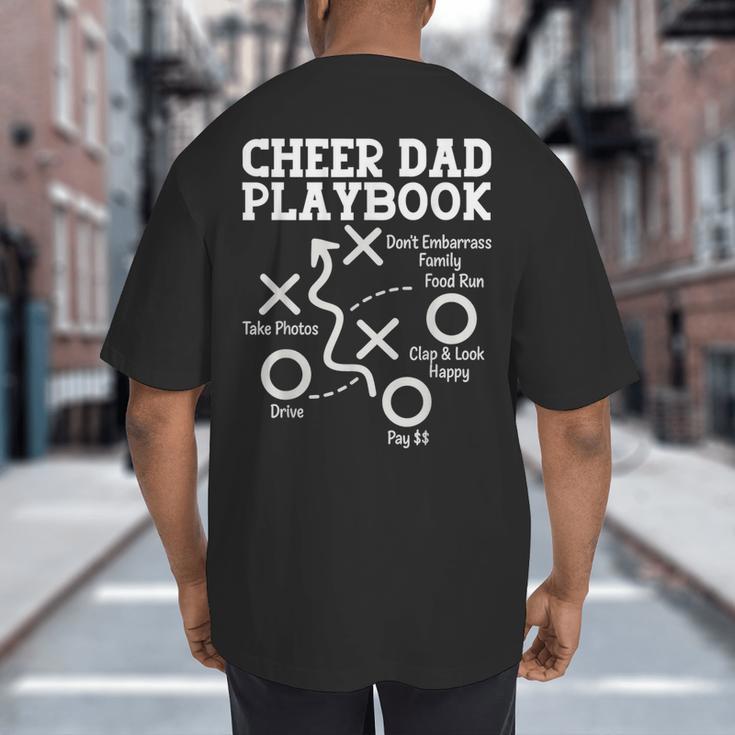 Cheer Dad Cheerleader Playbook Big And Tall Men's T-Shirt Back Print Cheer Dad Cheerleader Playbook Big And Tall Men's T-Shirt Back Print