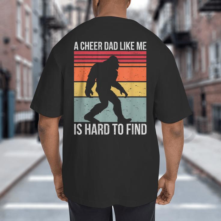 Cheer Dad Cheerleading Bigfoot Big And Tall Men's T-Shirt Back Print