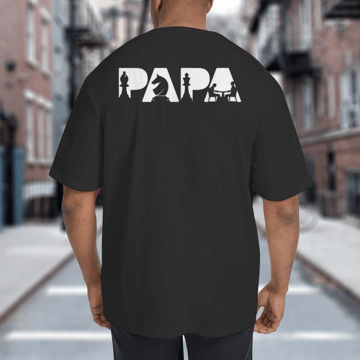 Chess Father Dad Chess Father T-Shirt Big And Tall Men's T-Shirt Back Print