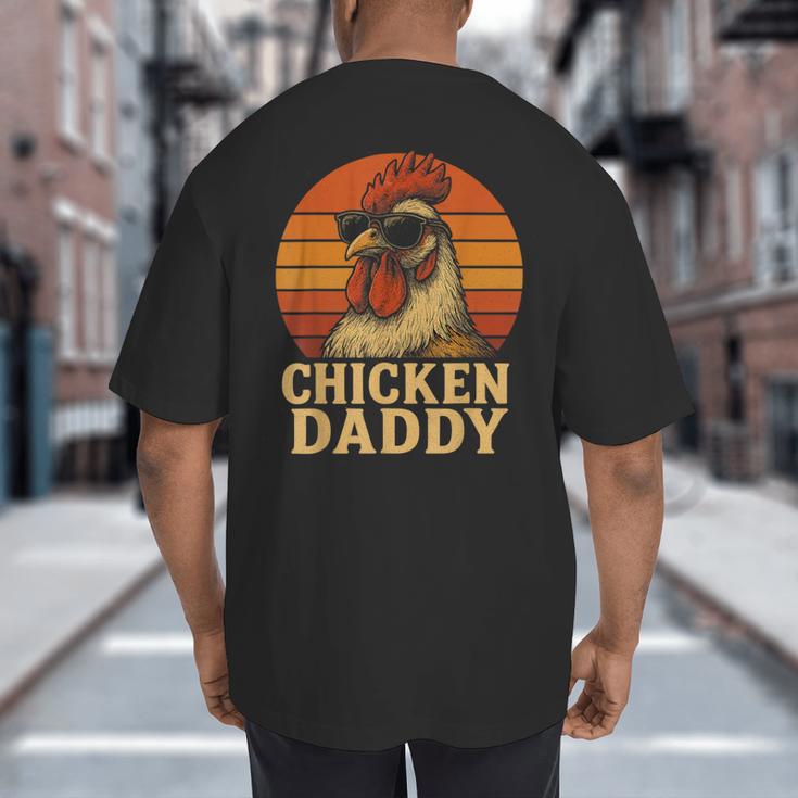 Chicken Daddy Vintage Chicken Dad Farmer Poultry Farmer Big And Tall Men's T-Shirt Back Print Chicken Daddy Vintage Chicken Dad Farmer Poultry Farmer Big And Tall Men's T-Shirt Back Print