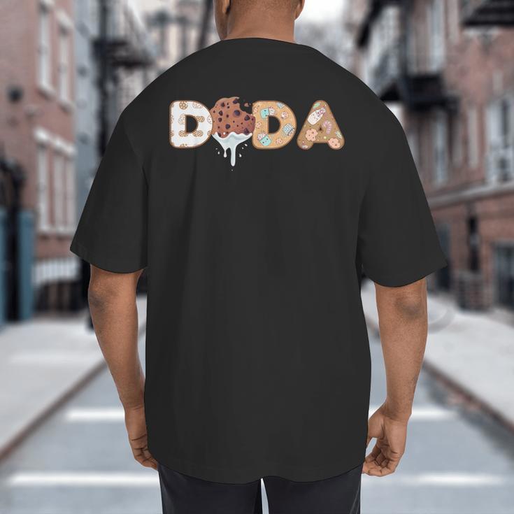 Cookies Dada 1st Birthday Milk Party Family Matching Big And Tall Men's T-Shirt Back Print