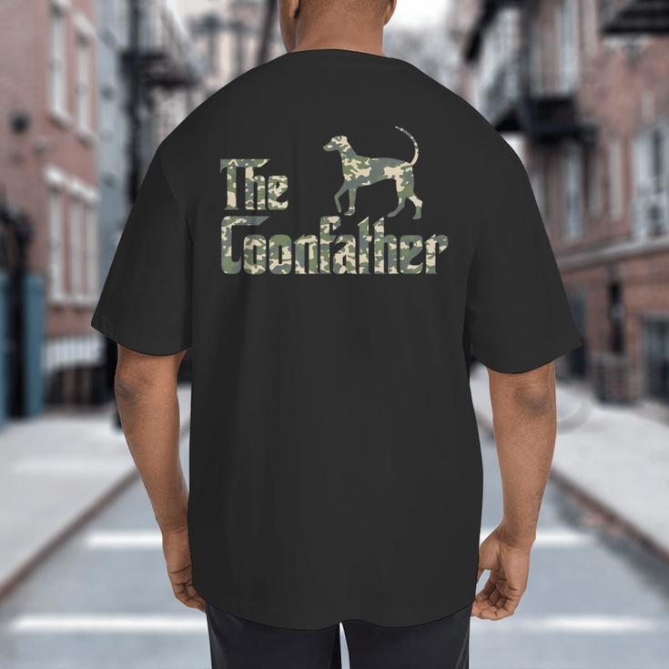 Coonfather Coon Hunting Dogs Coonhound Dad Big And Tall Men's T-Shirt Back Print Coonfather Coon Hunting Dogs Coonhound Dad Big And Tall Men's T-Shirt Back Print
