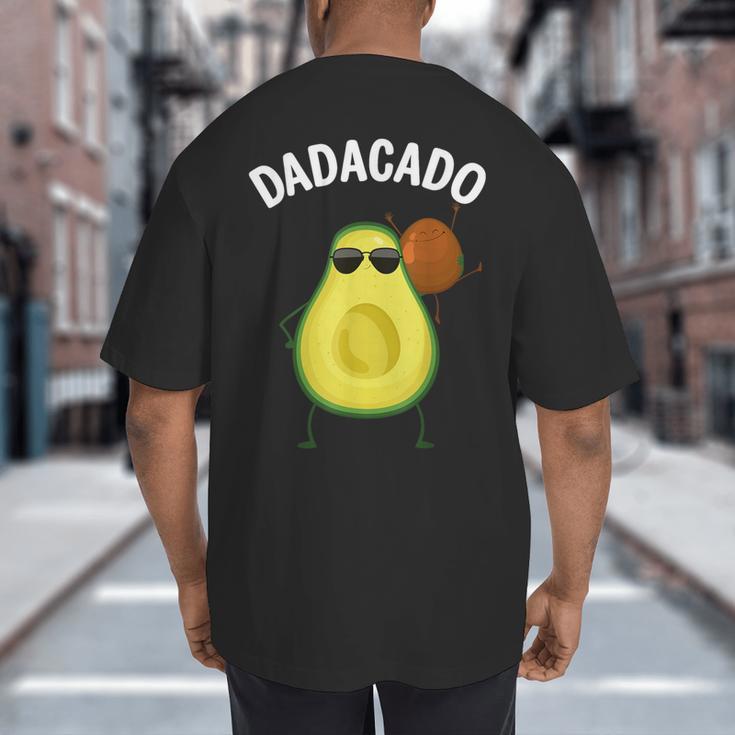 Cute Avocado For Dad Men Fruit Avocado Pear Lovers Big And Tall Men's T-Shirt Back Print