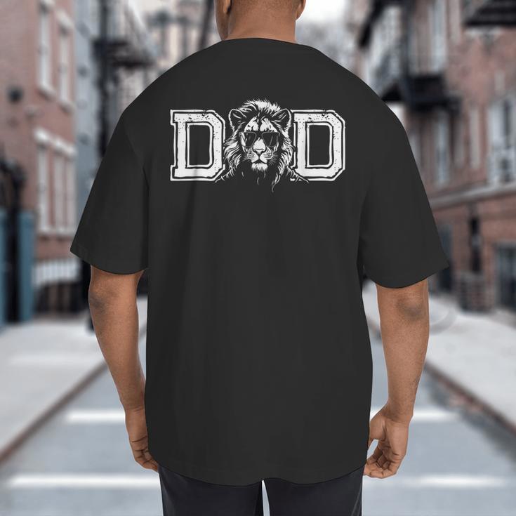 Dad Awesome Lion King Sunglasses Father's Day Birthday Big And Tall Men's T-Shirt Back Print Dad Awesome Lion King Sunglasses Father's Day Birthday Big And Tall Men's T-Shirt Back Print