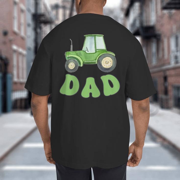 Dad Of The Birthday Boy Tractor Farm Trucks Family Party Big And Tall Men's T-Shirt Back Print Dad Of The Birthday Boy Tractor Farm Trucks Family Party Big And Tall Men's T-Shirt Back Print