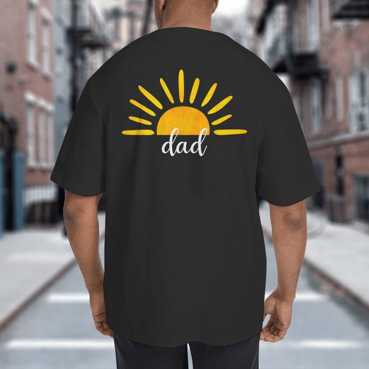 Dad Of The Birthday First Trip Around The Sun Birthday Big And Tall Men's T-Shirt Back Print
