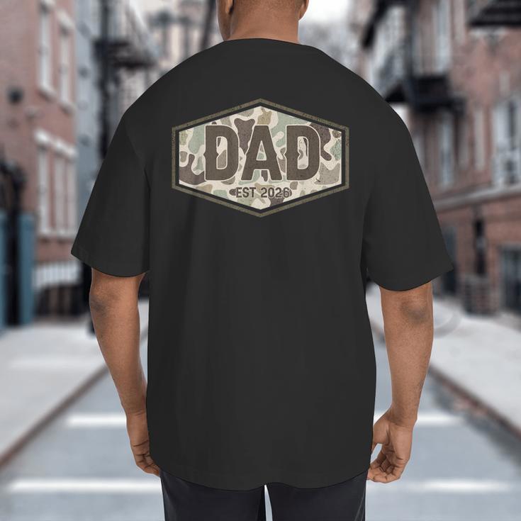 Dad Est 2026 Logo Father 2026 Loading New Dad 2026 Big And Tall Men's T-Shirt Back Print Dad Est 2026 Logo Father 2026 Loading New Dad 2026 Big And Tall Men's T-Shirt Back Print