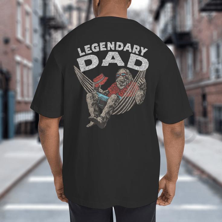 Dad Legendary Saying Big And Tall Men's T-Shirt Back Print Dad Legendary Saying Big And Tall Men's T-Shirt Back Print